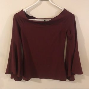 Express maroon shirt small